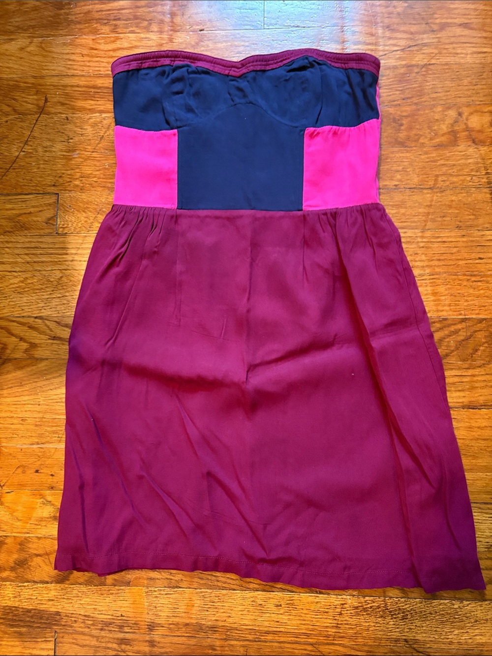 Sparkle & Fade Fuchsia and Black Dress